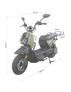 Bicicleta eléctrica Moboss MBS-02 urbana rodada 14