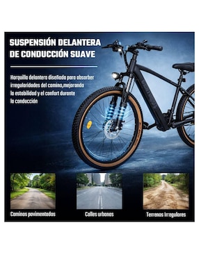 Bicicleta eléctrica Centurfit mkz-bizm26ionneg multidisciplina rodada 26