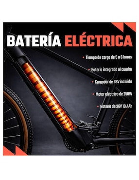 Bicicleta eléctrica Centurfit mkz-bizm26ionneg multidisciplina rodada 26