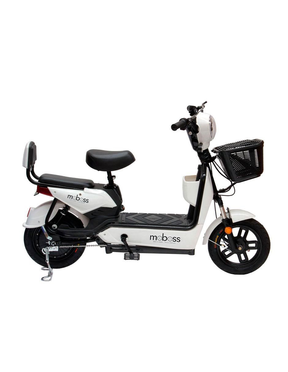 Bicicleta eléctrica zm400 blanco urbana rodada 14