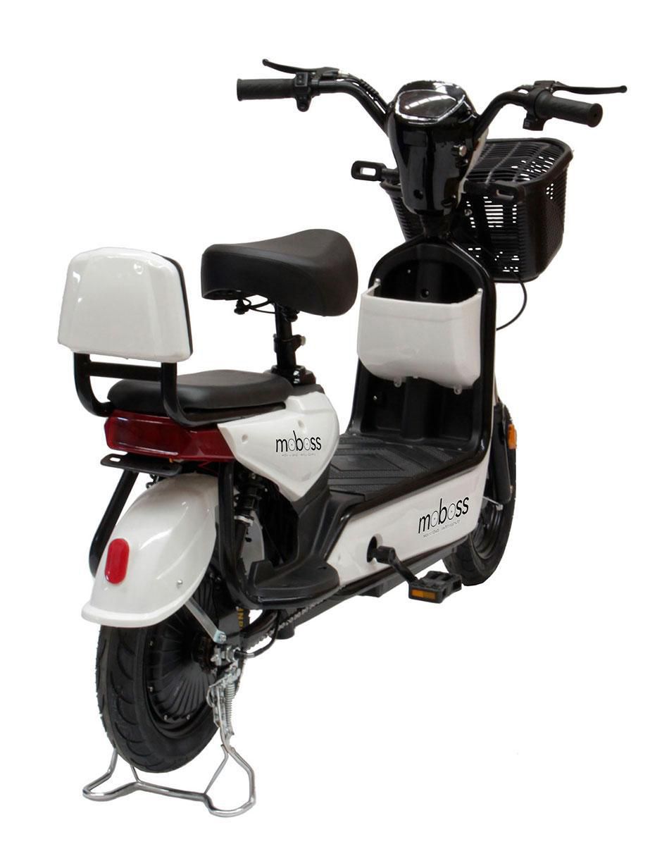 Bicicleta eléctrica zm400 blanco urbana rodada 14