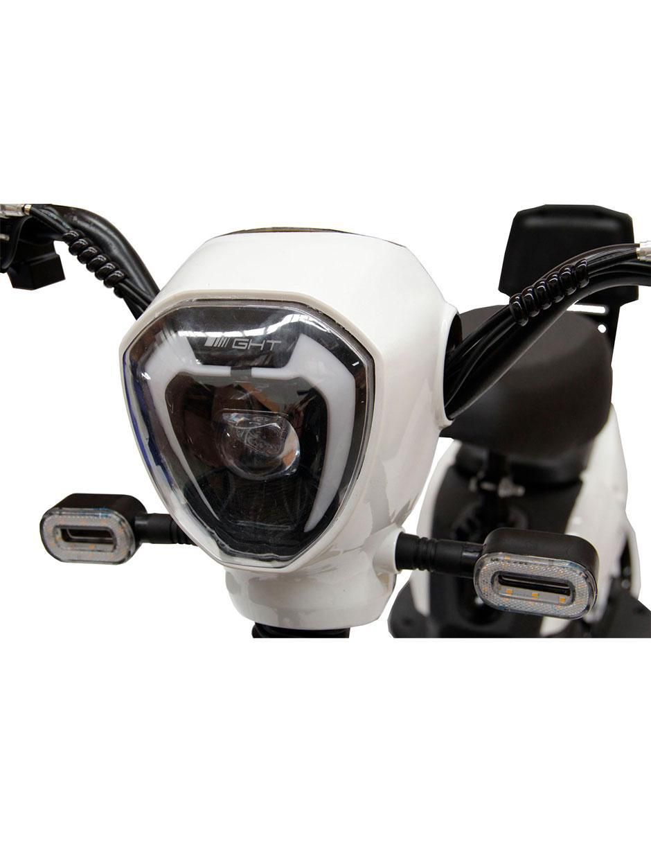 Bicicleta eléctrica zm400 blanco urbana rodada 14 5