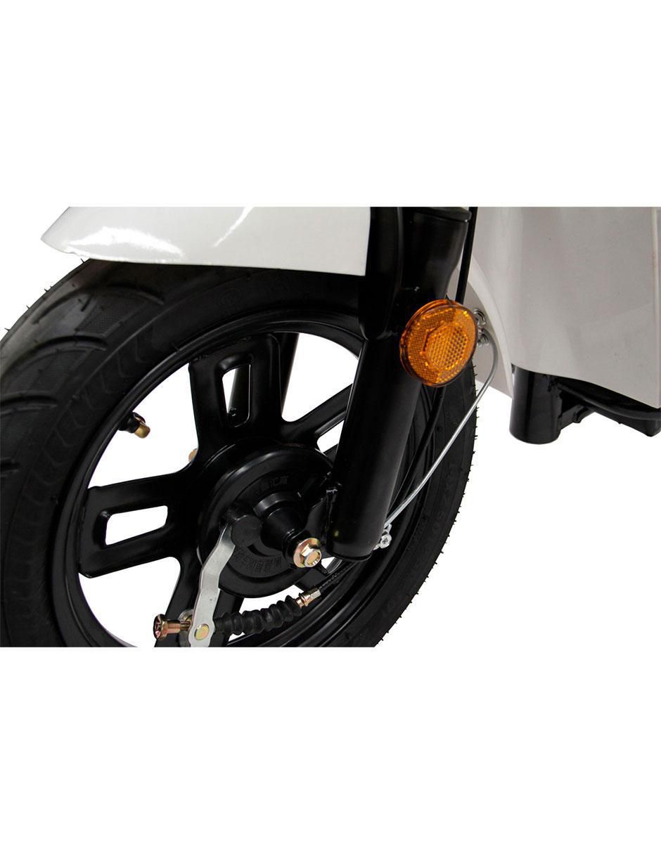 Bicicleta eléctrica zm400 blanco urbana rodada 14 6