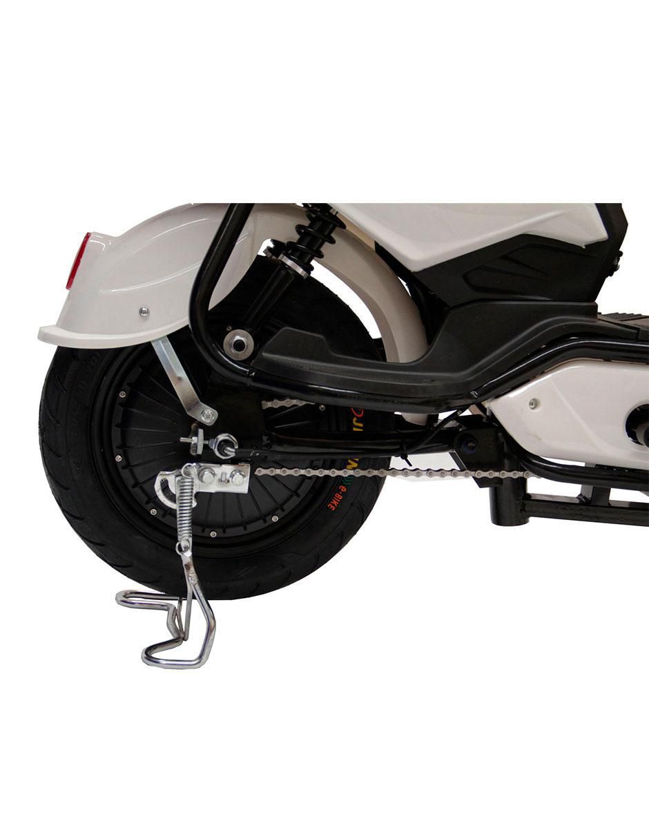 Bicicleta eléctrica zm400 blanco urbana rodada 14 9