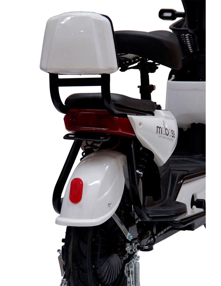 Bicicleta eléctrica zm400 blanco urbana rodada 14 10