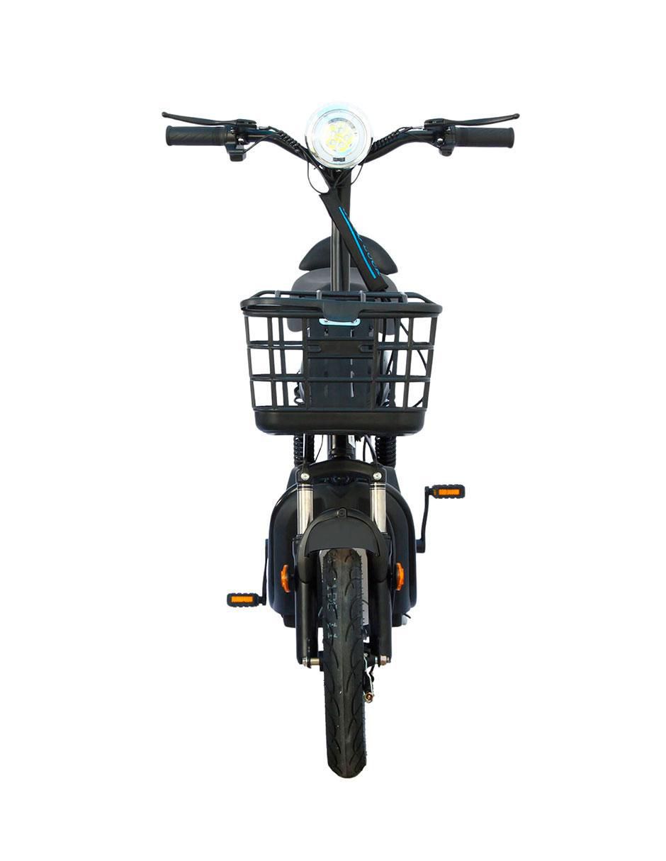 Bicicleta eléctrica zm300 negra urbana rodada 14