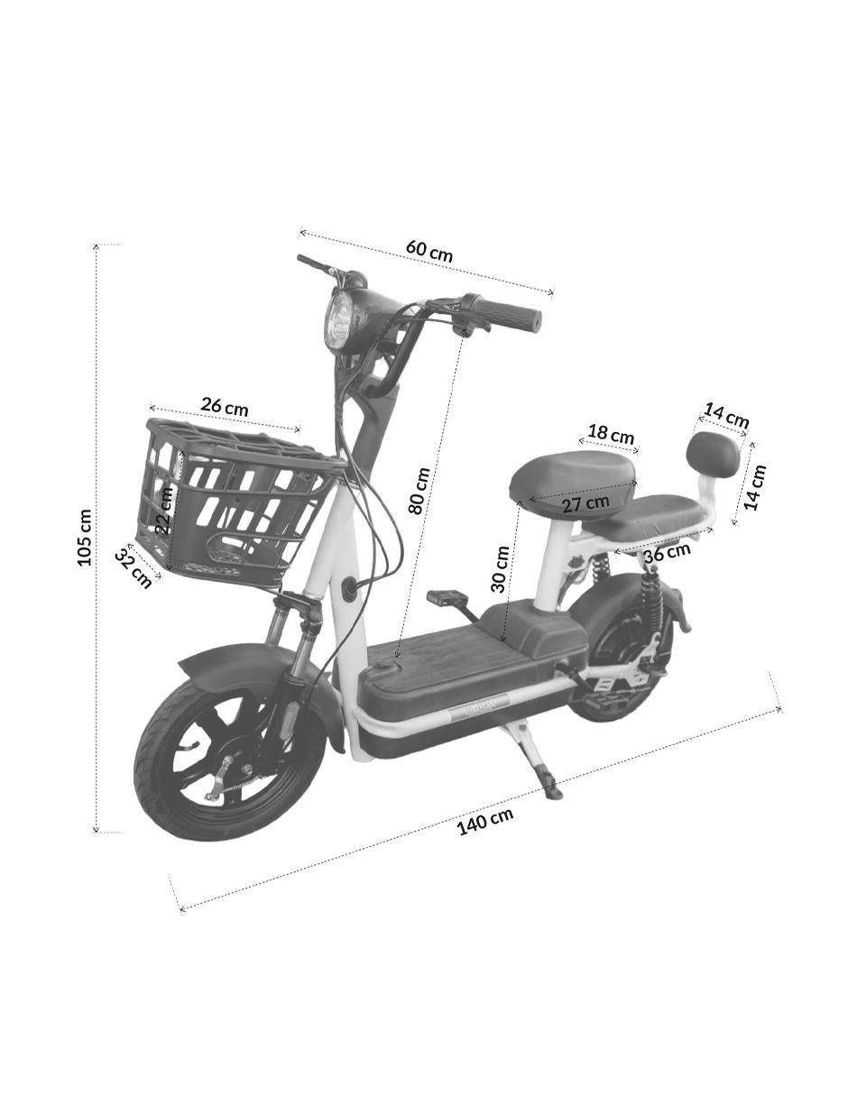 Bicicleta eléctrica Prince urbana rodada 14 9
