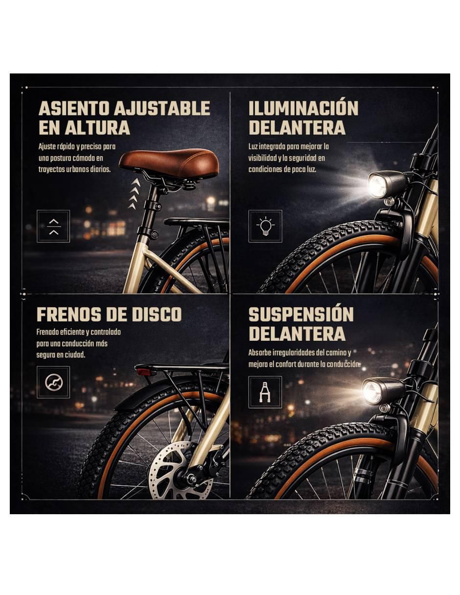 Bicicleta eléctrica Mkz-Bizmaur26bei urbana rodada 26 6