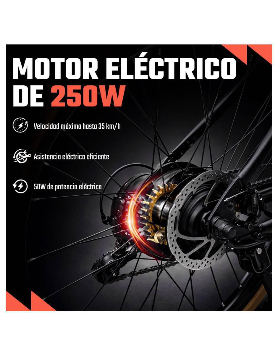 Bicicleta eléctrica mkz-bizm26ionneg multidisciplina rodada 26 6